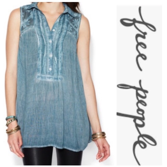 Free People Tops - Free People Blouse Medium Boho Chic